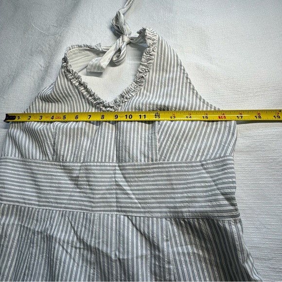 Reitmans Halter Backless Sundress in Gray and White - Picture 5 of 8
